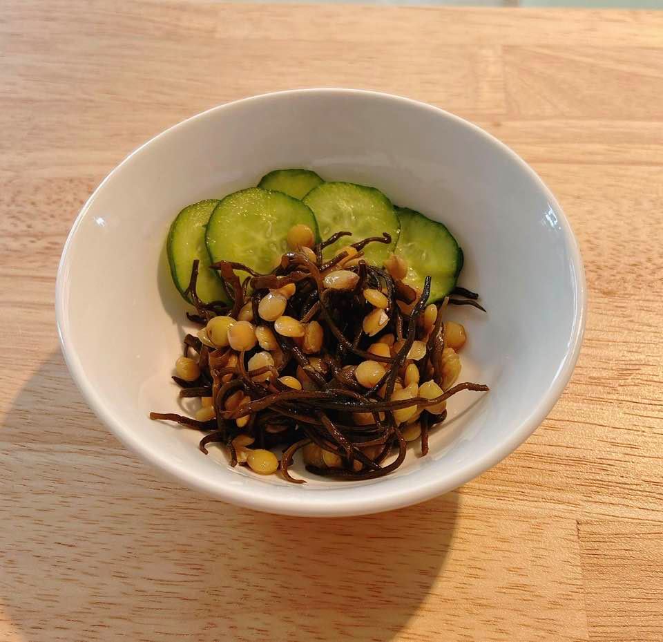 レンズ豆とひじきのサラダ~おうちカフェ～